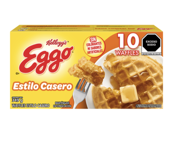 Eggo Estilo Casero Waffles – 349g (12.3 oz) | 10 Waffles